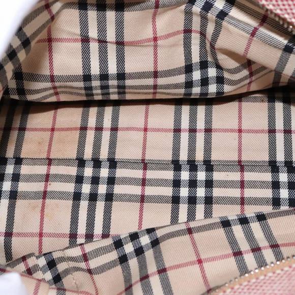 BURBERRY Hand Bag Canvas Red Auth 107571 - Picture 12 of 16